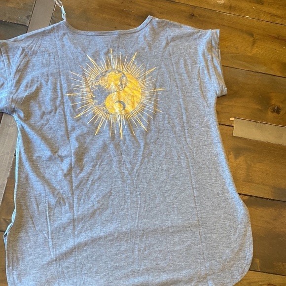 Truself gray ying yang golden graphic tee size L - Picture 7 of 8